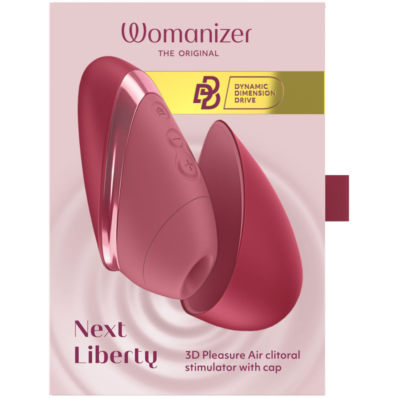 Womanizer Next Liberty Compact 3D Pleasure Air Clitoral Stimulator - Bordeaux