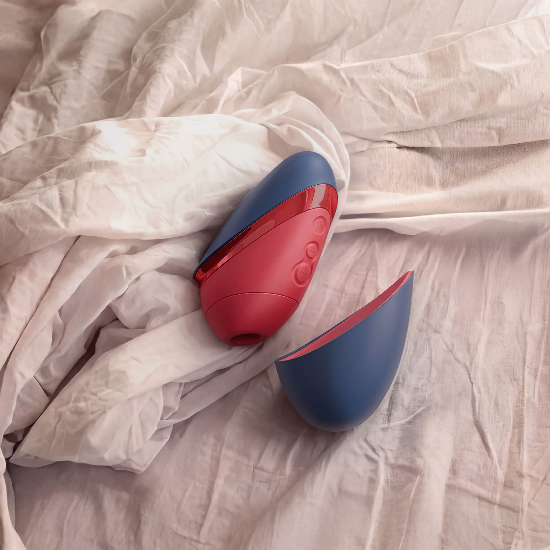Womanizer Next Liberty Compact 3D Pleasure Air Clitoral Stimulator - Blue & Red