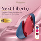 Womanizer Next Liberty Compact 3D Pleasure Air Clitoral Stimulator - Infographic 2
