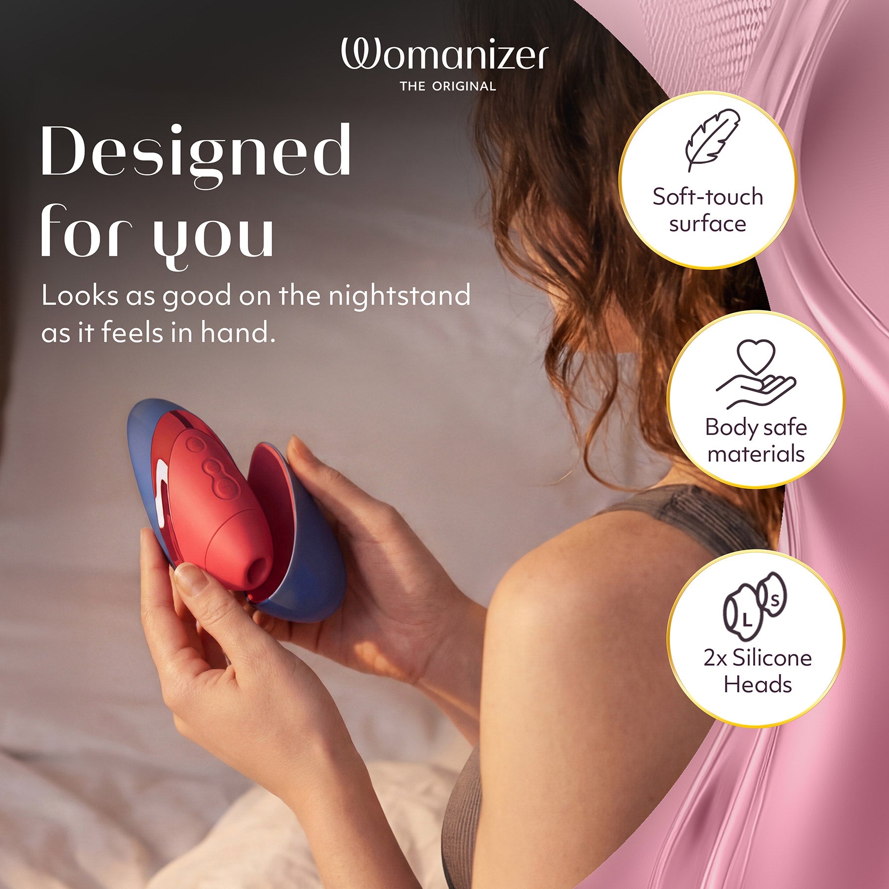 Womanizer Next Liberty Compact 3D Pleasure Air Clitoral Stimulator - Infographic 6