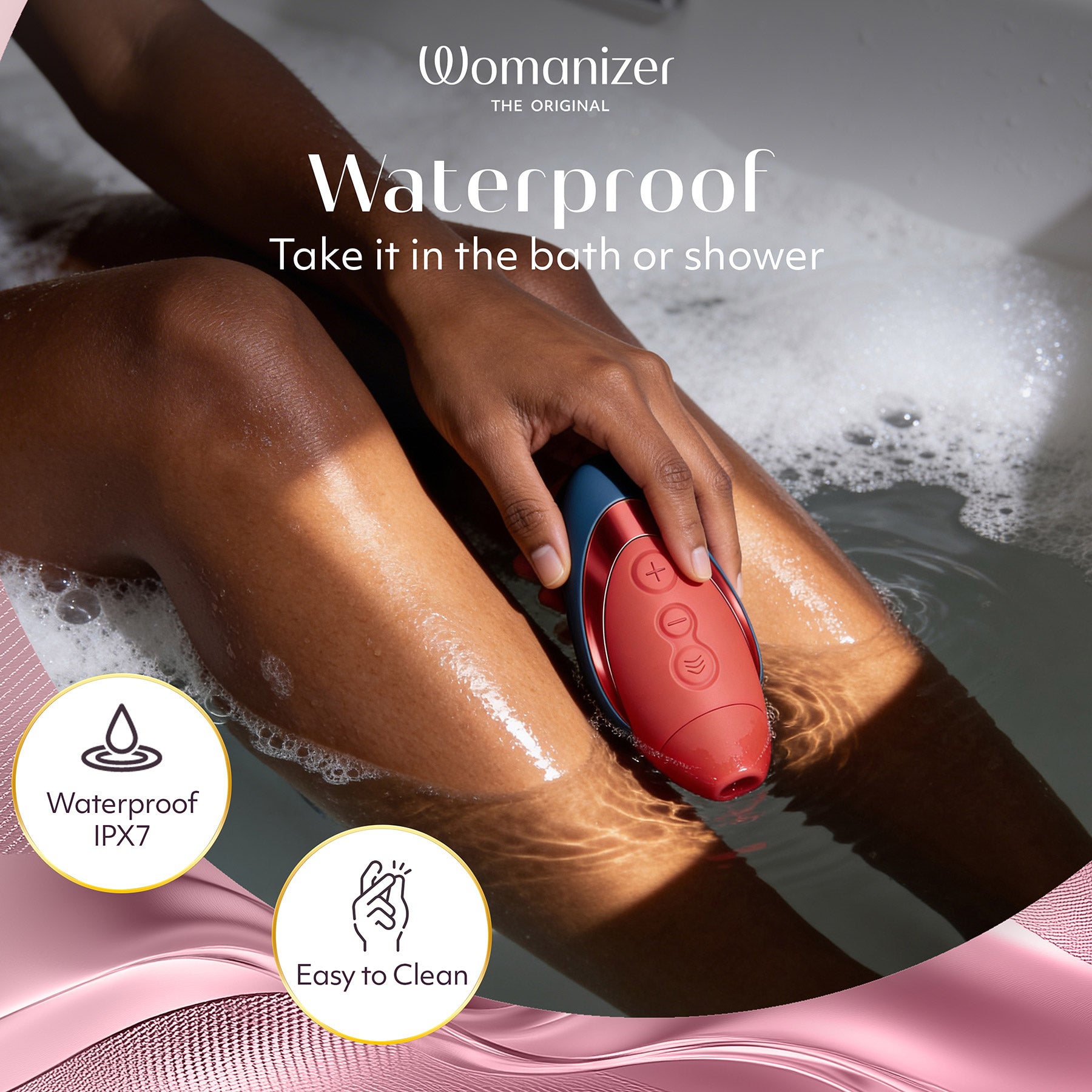 Womanizer Next Liberty Compact 3D Pleasure Air Clitoral Stimulator - Infographic 7