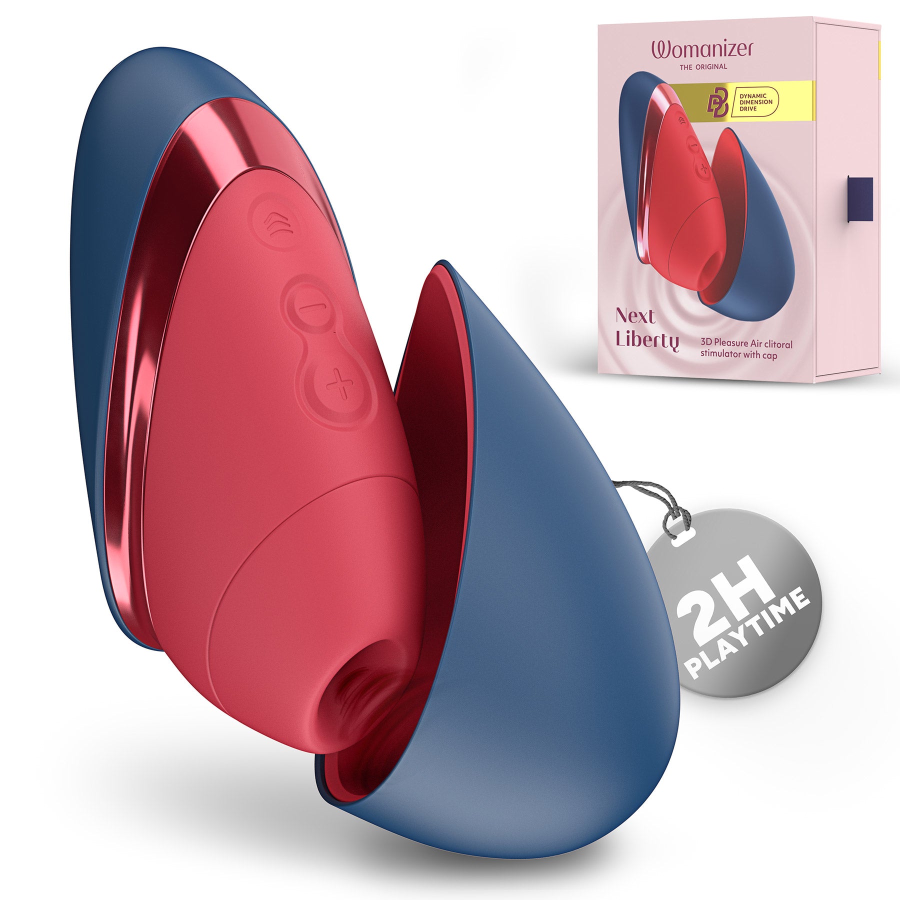Womanizer Next Liberty Compact 3D Pleasure Air Clitoral Stimulator - Infographic 9