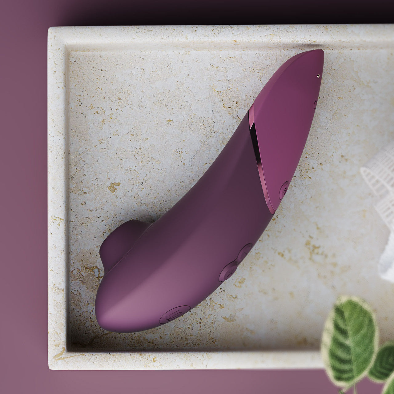 Womanizer Next Pleasure Air Clitoral Stimulator - Dark Purple