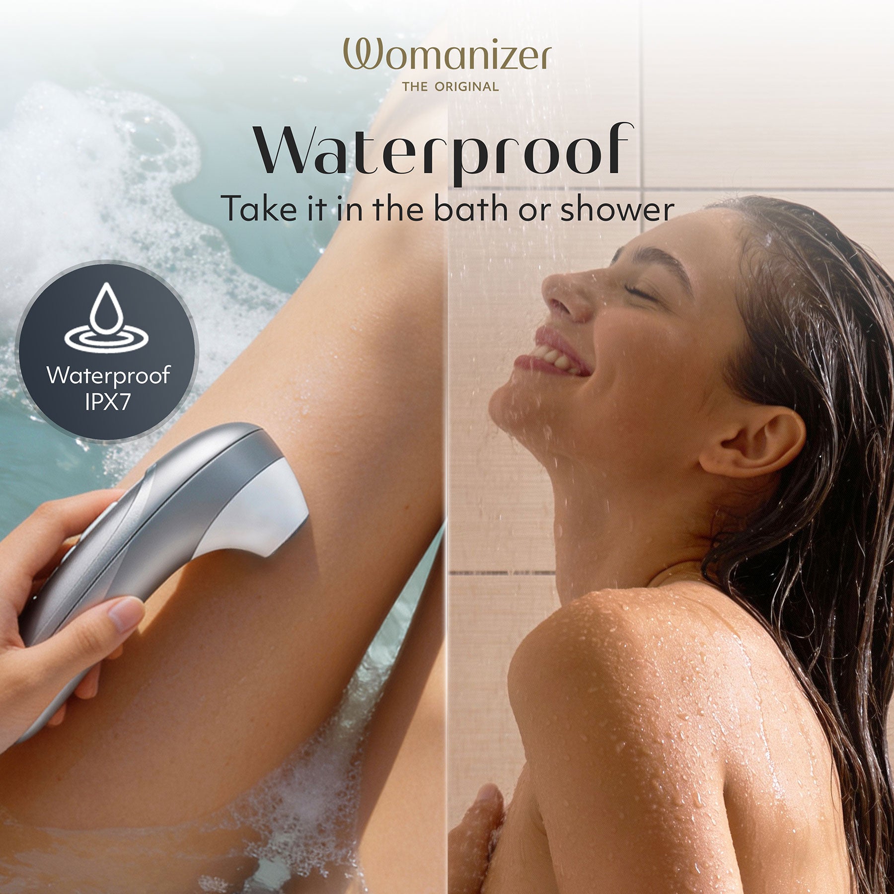 Womanizer Pro Pleasure Air Clitoral Stimulator - Gray