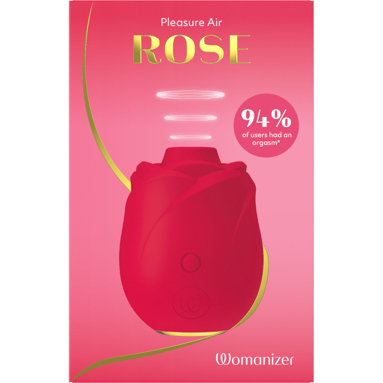 Womanizer Rose Pleasure Air Clitoral Stimulator | Silicone & Womanizer Rose Pleasure Air Clitoral Stimulator | Silicone &