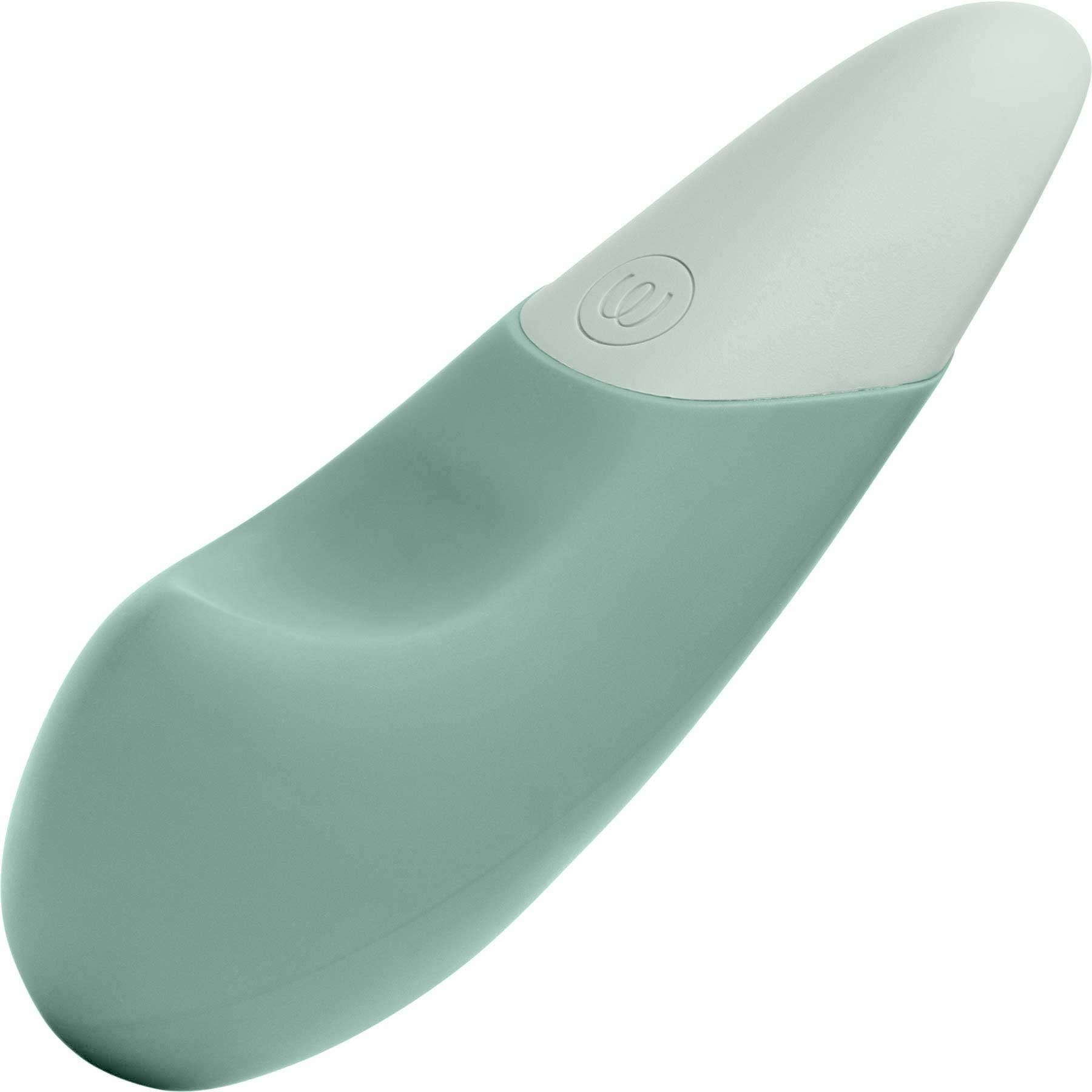 Womanizer Vibe Ultra Quiet Rumbly Silicone Lay-On Vibrator - Sage