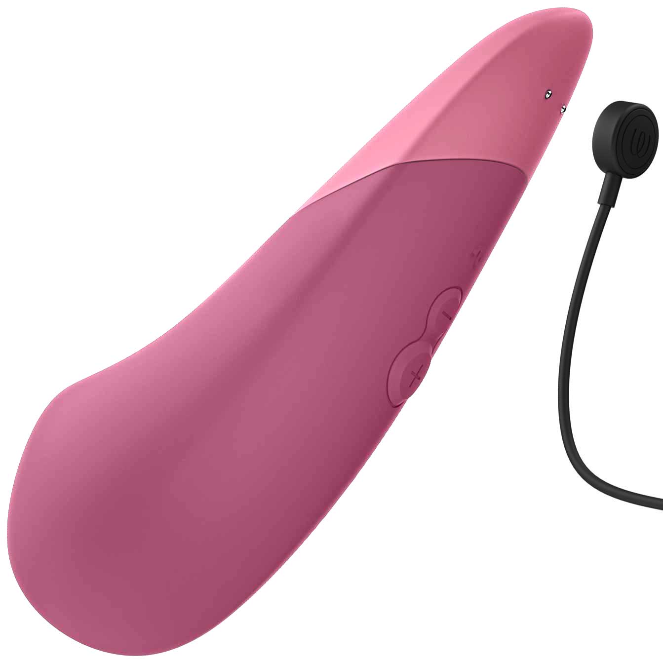 Womanizer Vibe Ultra Quiet Rumbly Silicone Lay-On Vibrator - Dusky Pink