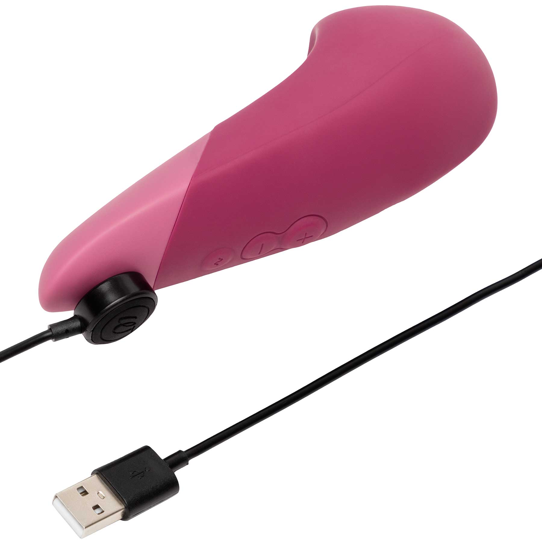 Womanizer Vibe Ultra Quiet Rumbly Silicone Lay-On Vibrator - Dusky Pink