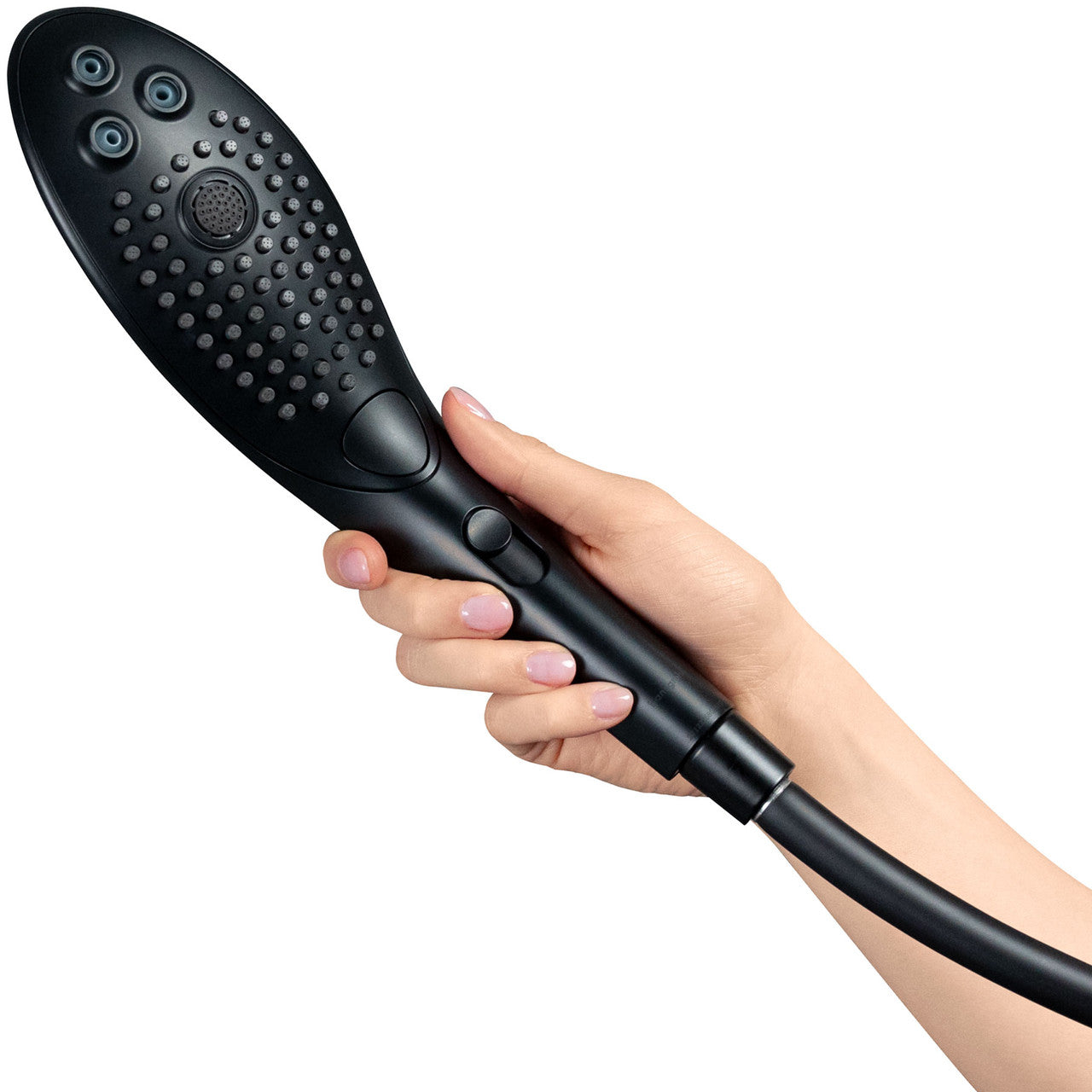 Womanizer Wave Shower Head & Water Massage Clitoral Stimulator - Black