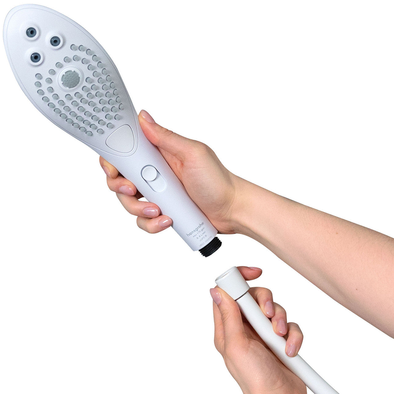 Womanizer Wave Shower Head & Water Massage Clitoral Stimulator - White