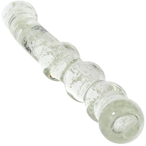 Whipsmart 6.5" Glow In The Dark Dual Ended Beaded Glass Dildo