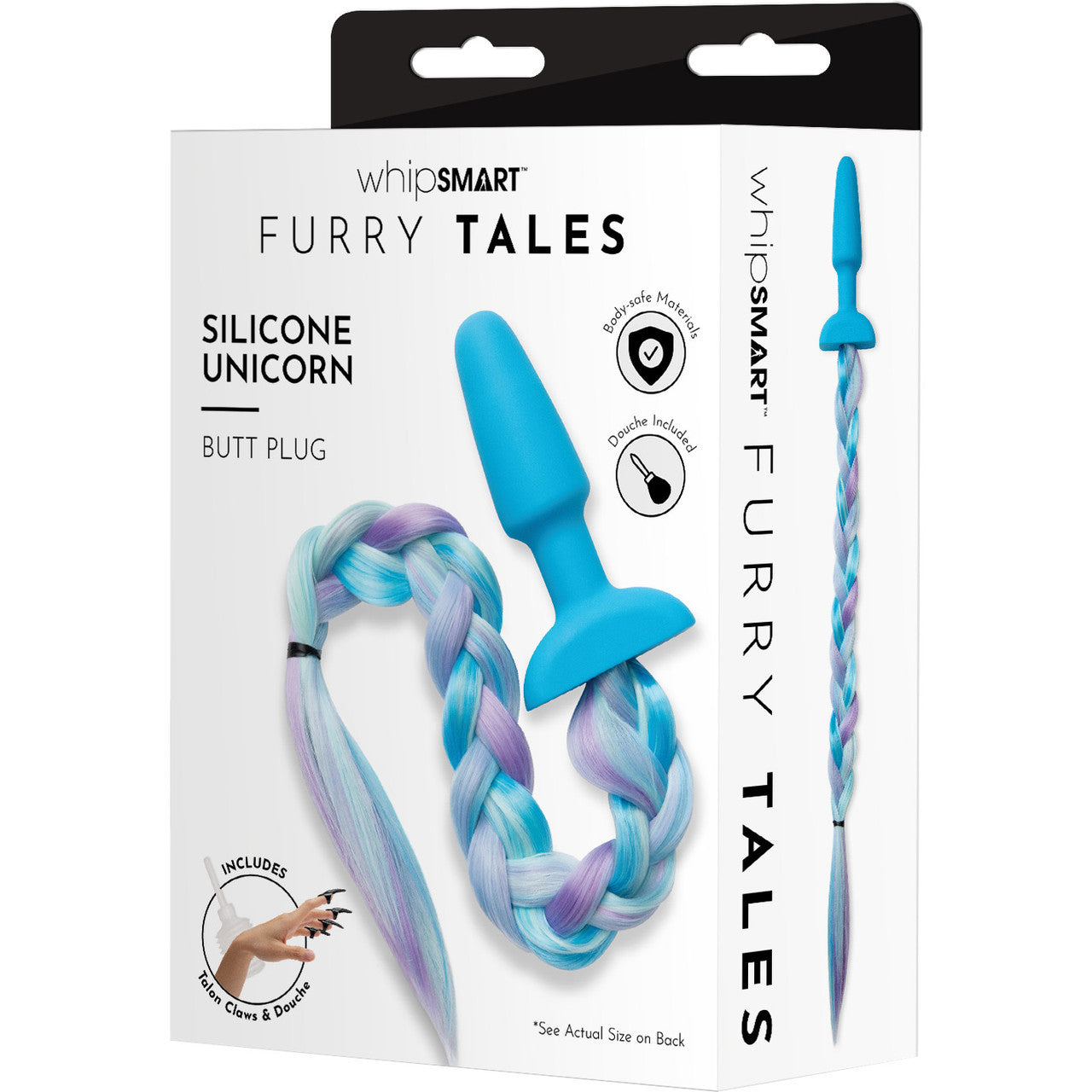 Whipsmart Furry Tales Silicone Unicorn Tail Butt Plug