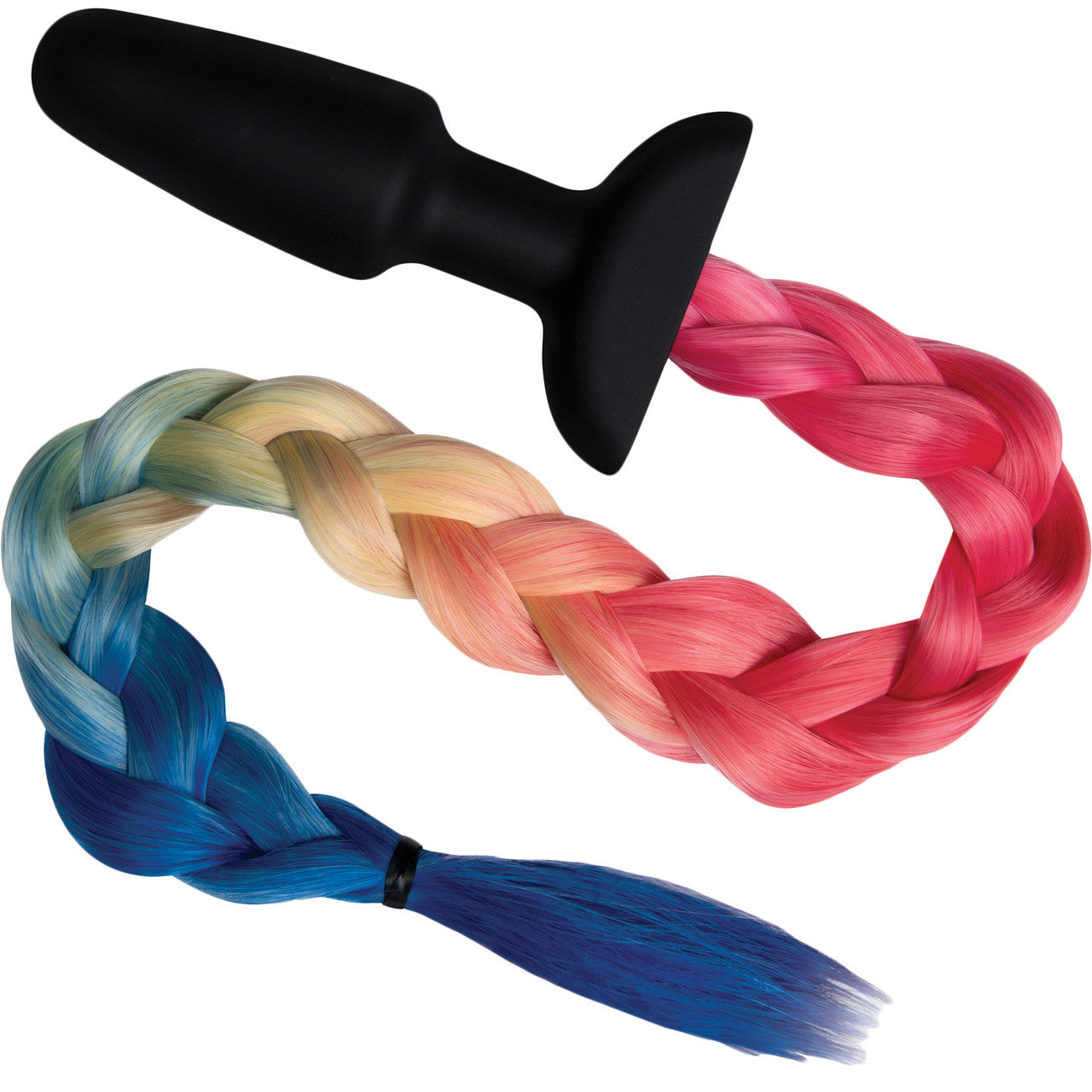 Whipsmart Furry Tales Silicone Rainbow Tail Butt Plug