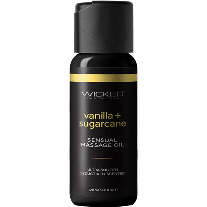 Wicked Vanilla & Sugarcane Sensual Massage Oil 4 fl oz