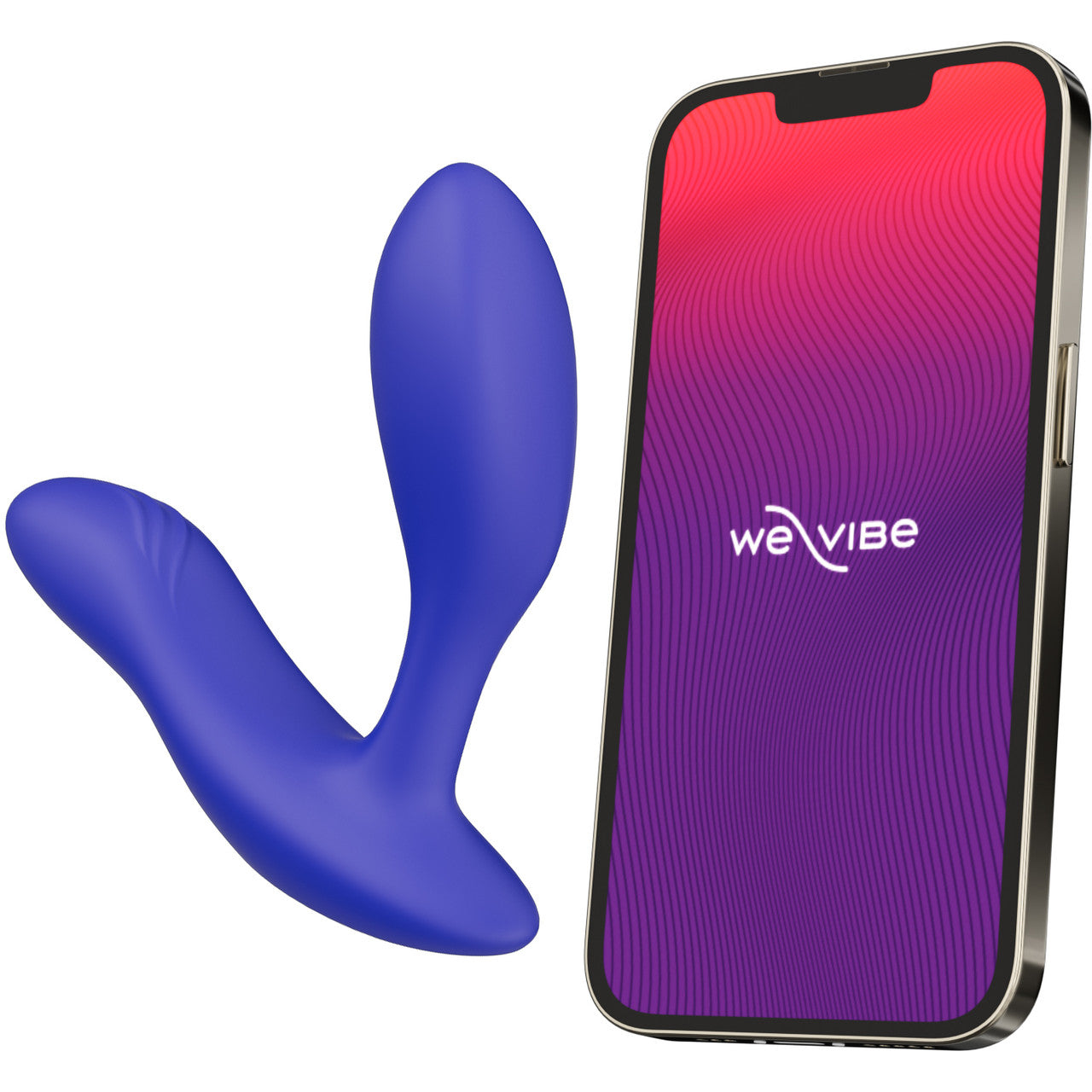 Vector+ By We-Vibe Waterproof Remote Controlled App Enabled Adjustable Prostate Massager - Royal Blue