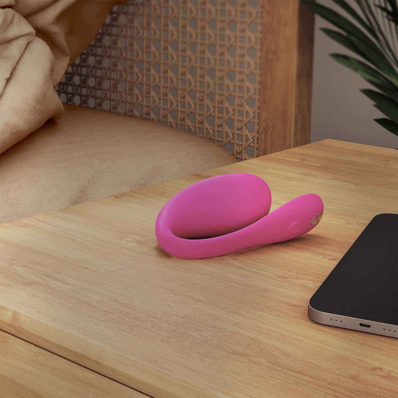 Jive 2 By We-Vibe Rechargeable Silicone App Controlled Wearable G-Spot Vibrator - Electric Pink