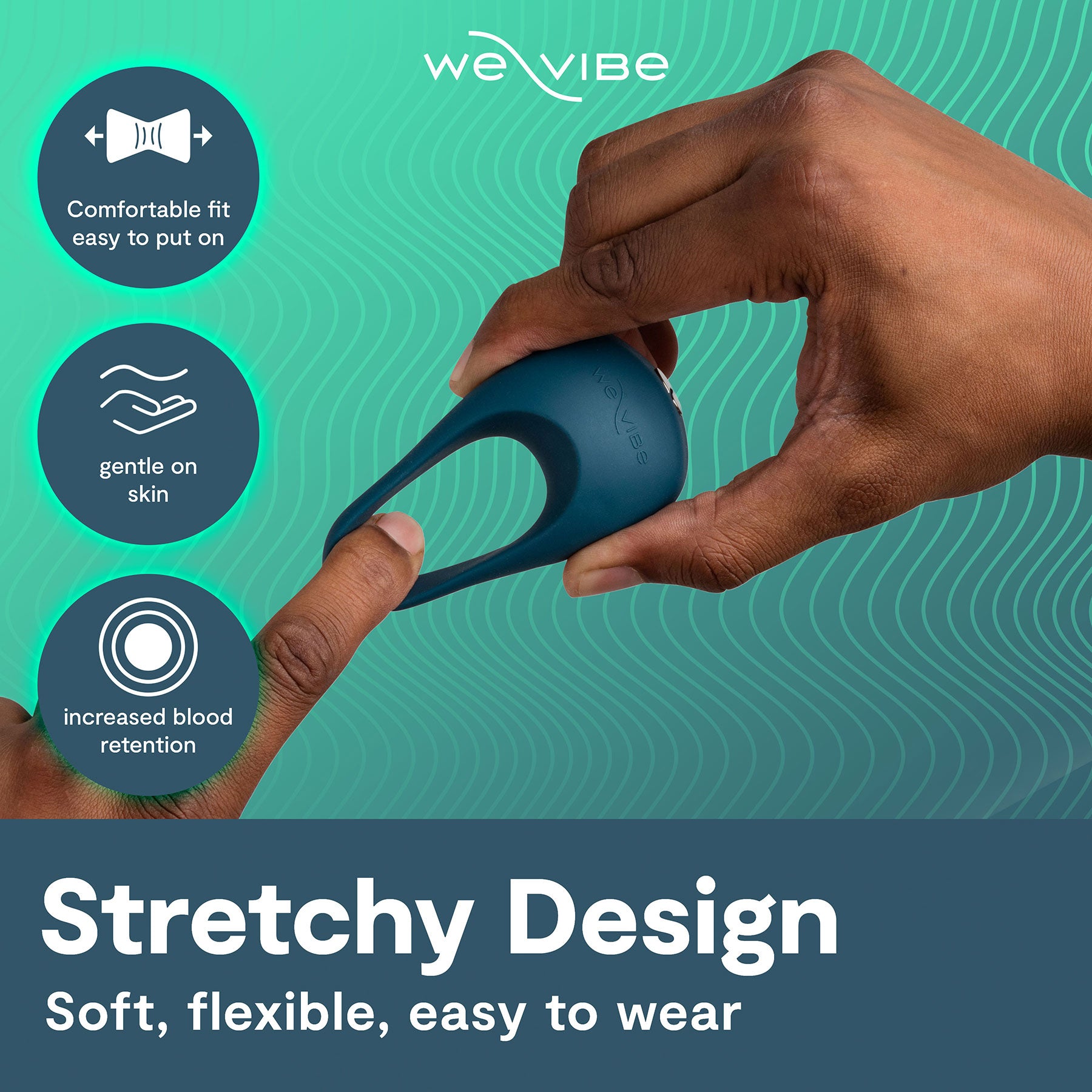 We-Vibe Pivot 2 Vibrating Silicone Rechargeable Couples Ring