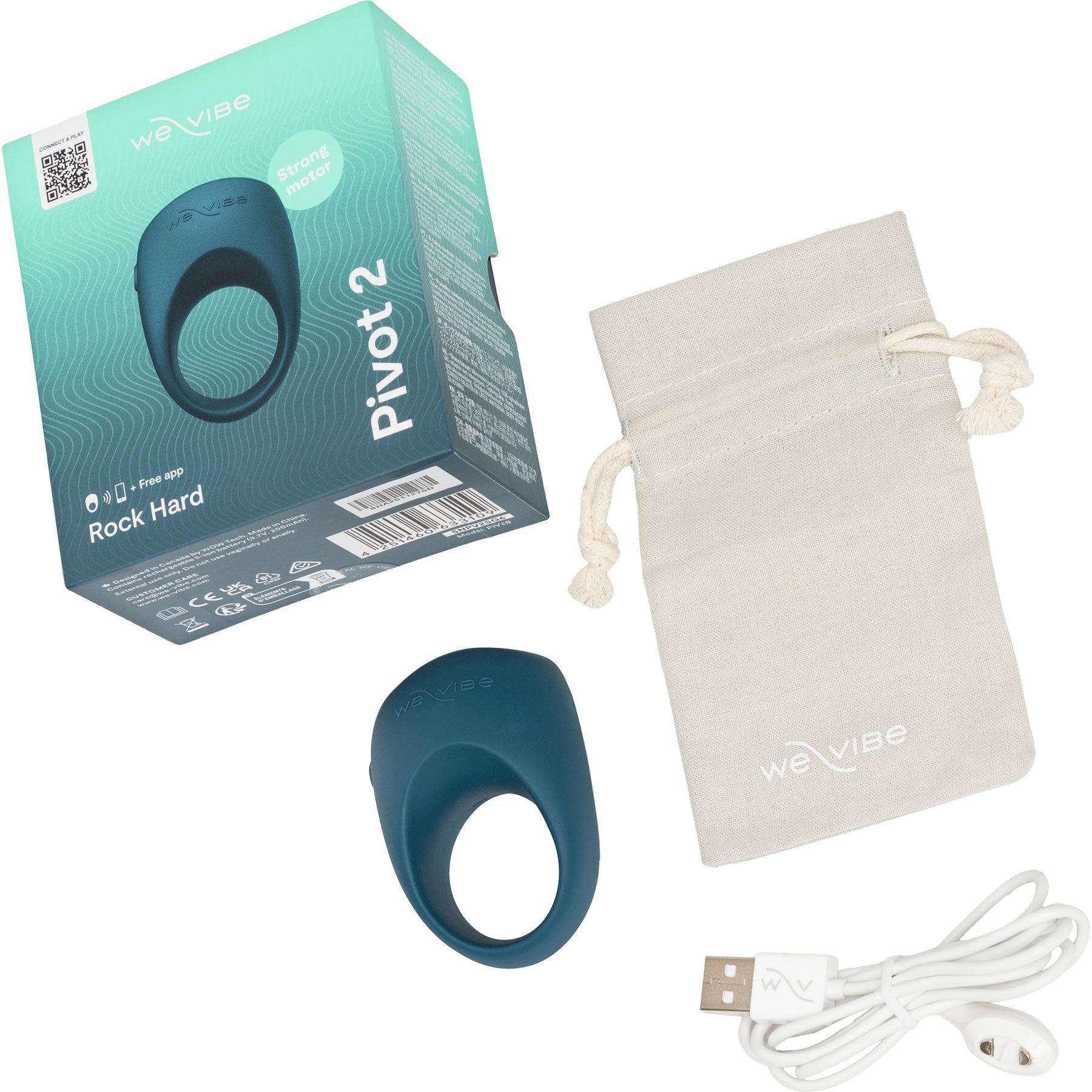 We-Vibe Pivot 2 Vibrating Silicone Rechargeable Couples Ring