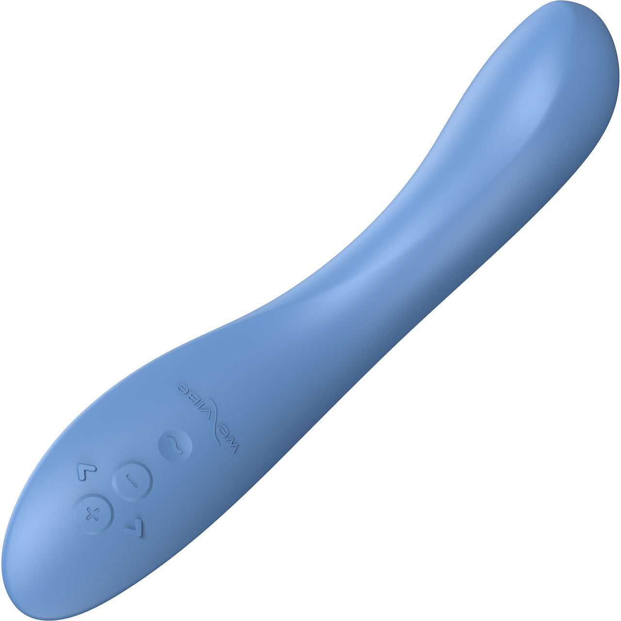 Rave 2 Twisted Pleasure By We-Vibe Silicone Rechargeable G-Spot Vibrator - Muted Blue