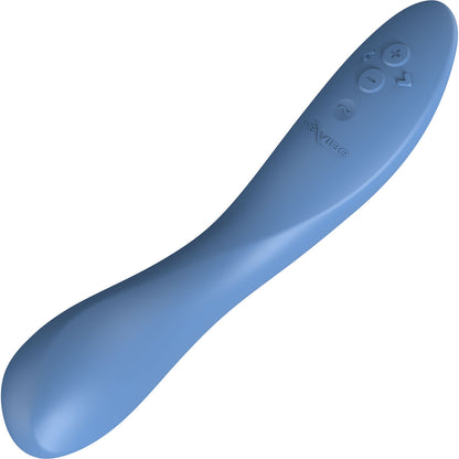 Rave 2 Twisted Pleasure By We-Vibe Silicone Rechargeable G-Spot Vibrator - Muted Blue