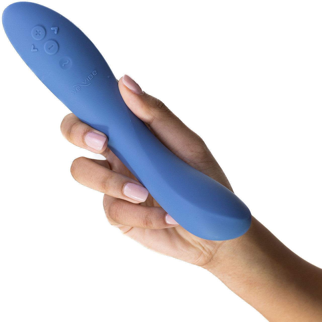 Rave 2 Twisted Pleasure By We-Vibe Silicone Rechargeable G-Spot Vibrator - Muted Blue