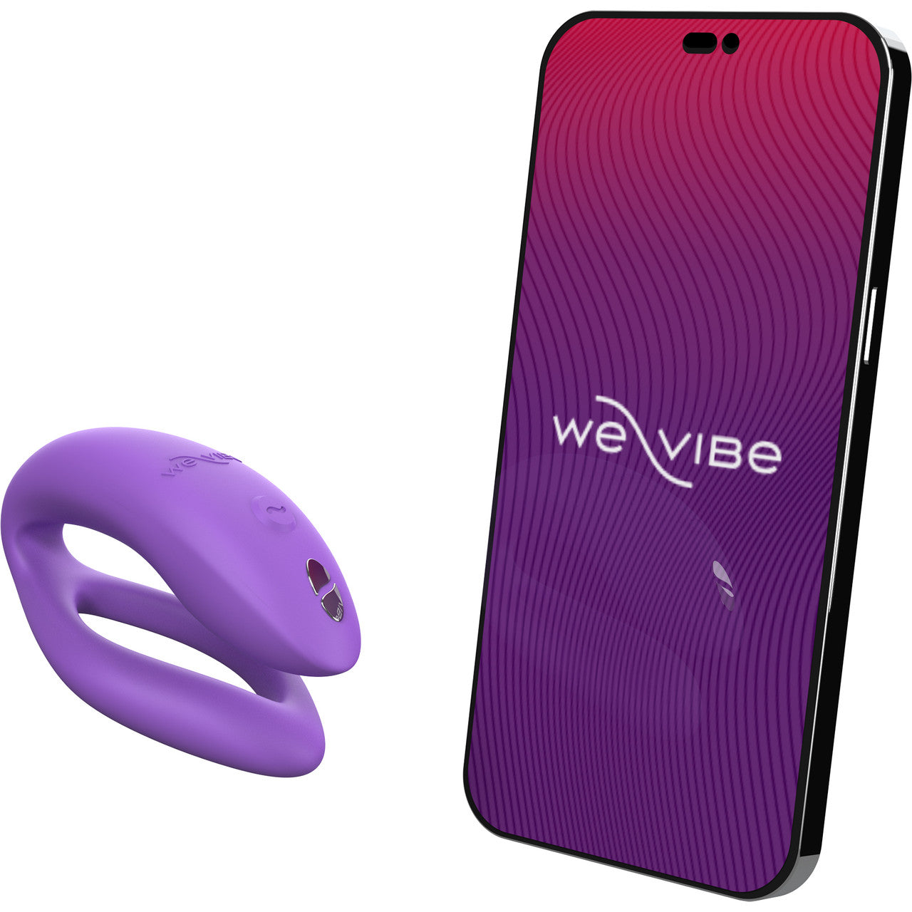 We-Vibe Sync O Rechargeable Silicone Remote & App Controlled Couples Vibrator - Purple