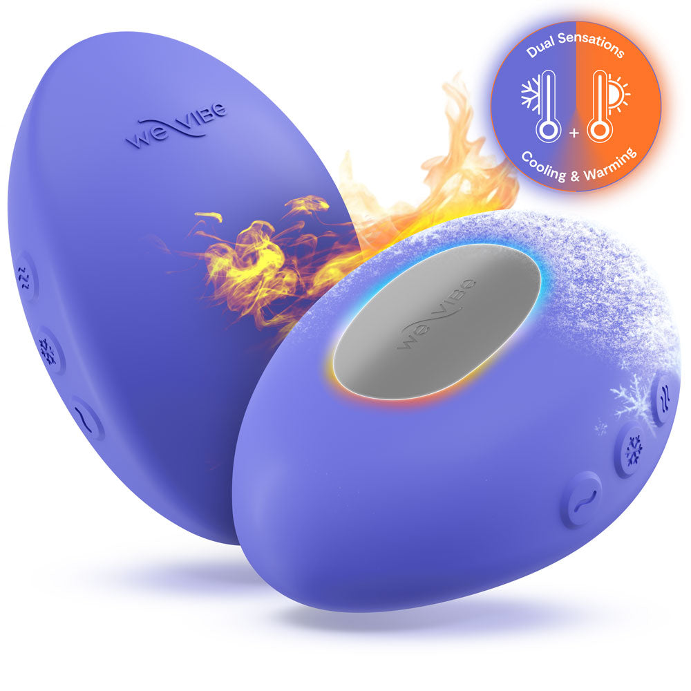 Temp By We-Vibe Heating & Cooling Rechargeable Silicone Lay-On Vibrator - Lavender