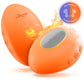 Temp By We-Vibe Heating & Cooling Rechargeable Silicone Lay-On Vibrator - Tangerine
