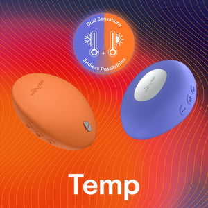Temp By We-Vibe Heating & Cooling Rechargeable Silicone Lay-On Vibrator - Both