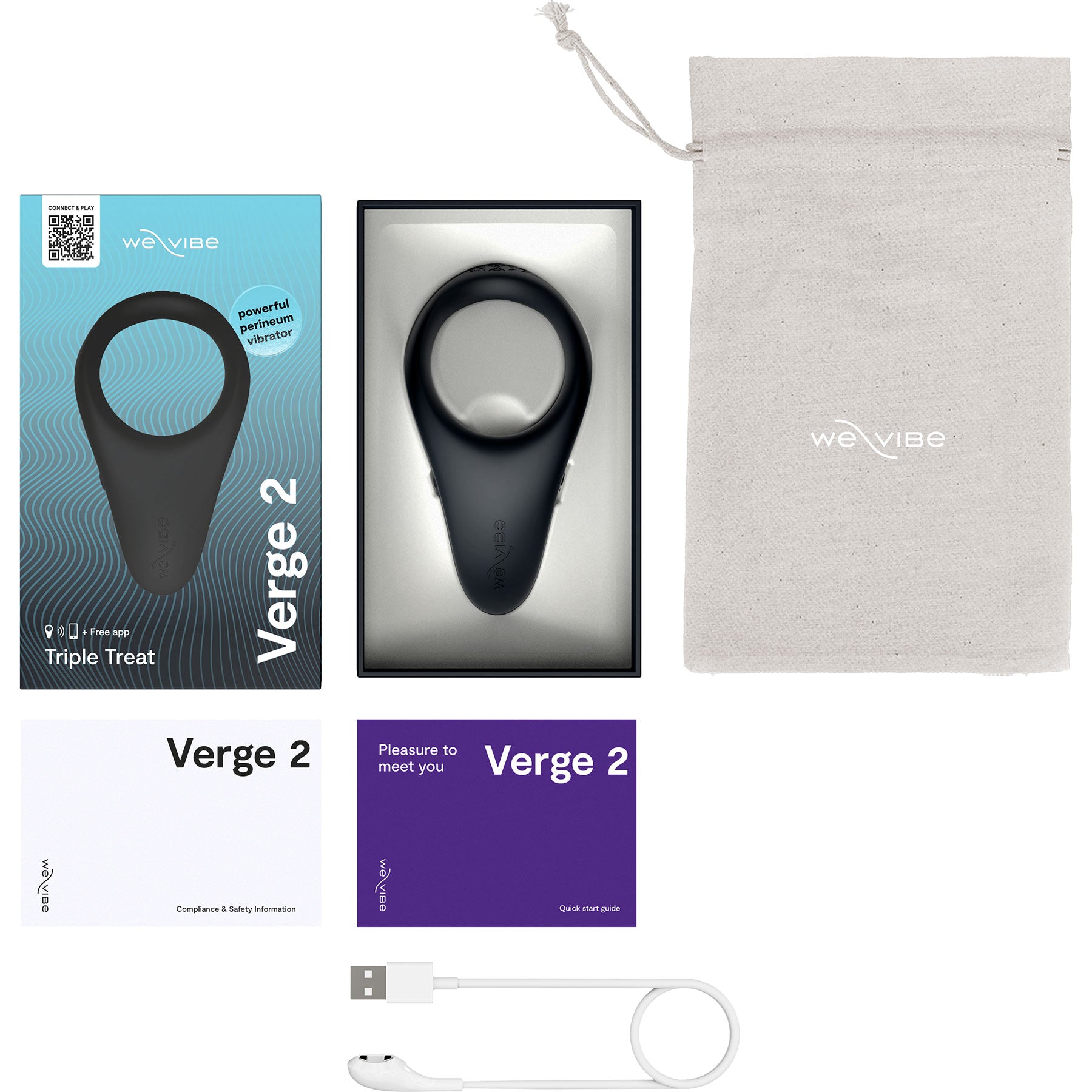 We-Vibe Verge 2 Vibrating Silicone Rechargeable Penis Ring