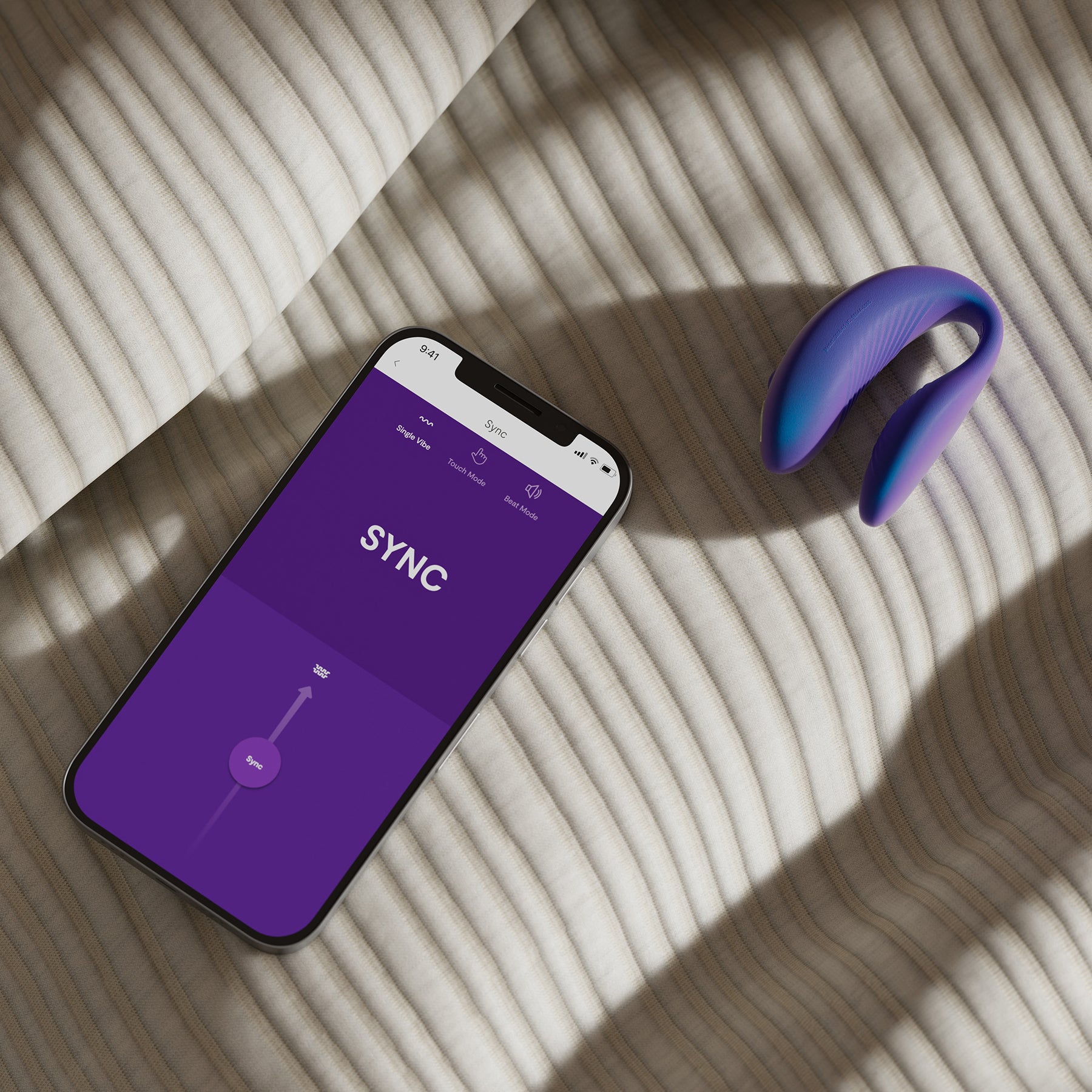 We-Vibe Sync 2nd Generation App Enabled Couples Vibrator With Remote - Purple