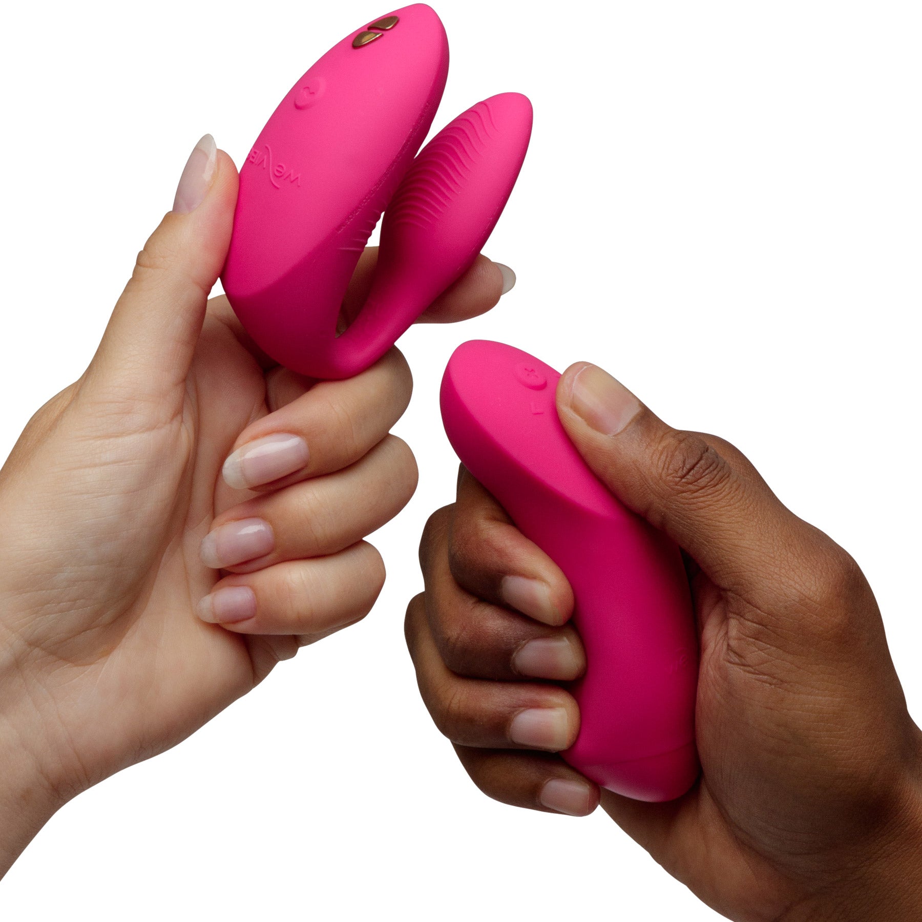 We-Vibe Chorus Pro Premium Remote & App Controlled Couples Vibrator - Electric Pink