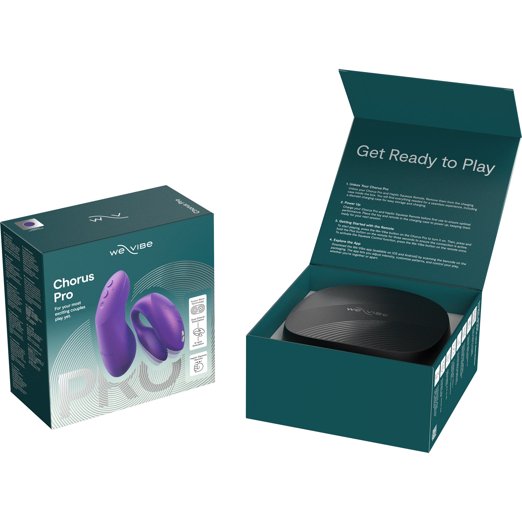 We-Vibe Chorus Pro Premium Remote & App Controlled Couples Vibrator - Cosmic Purple