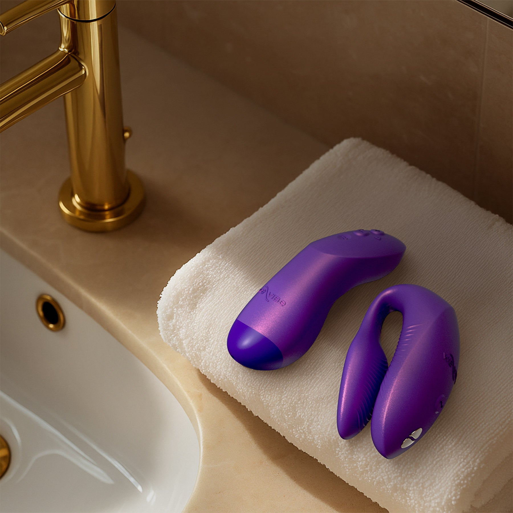 We-Vibe Chorus Pro Premium Remote & App Controlled Couples Vibrator - Cosmic Purple