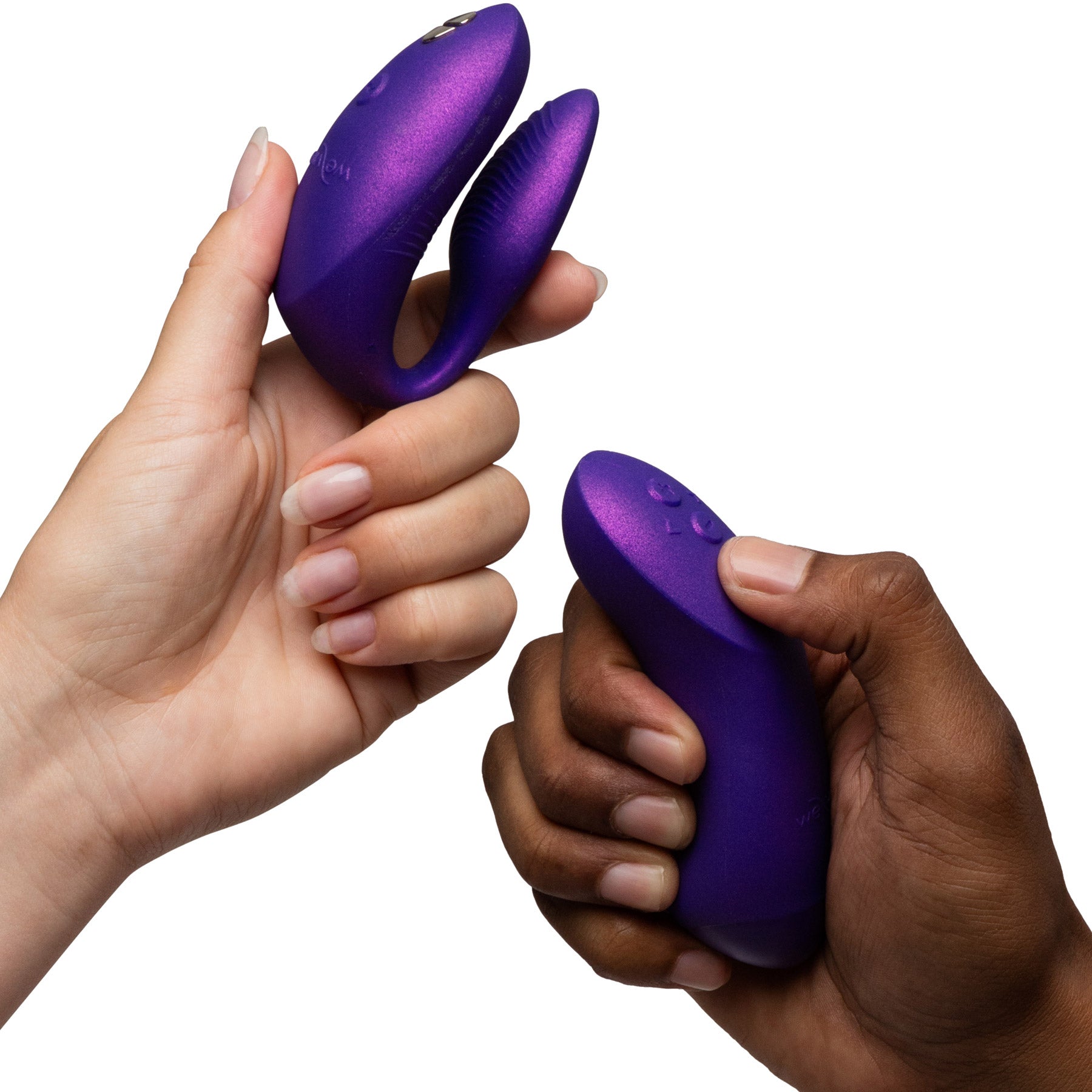 We-Vibe Chorus Pro Premium Remote & App Controlled Couples Vibrator - Cosmic Purple