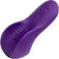 A purple personal massager by We-Vibe, featuring a curved ergonomic design with a textured inner groove, three control buttons on the top, and the 'we vibe' logo embossed on the side, set against a plain white background.