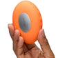 Temp By We-Vibe Heating & Cooling Rechargeable Silicone Lay-On Vibrator - Tangerine