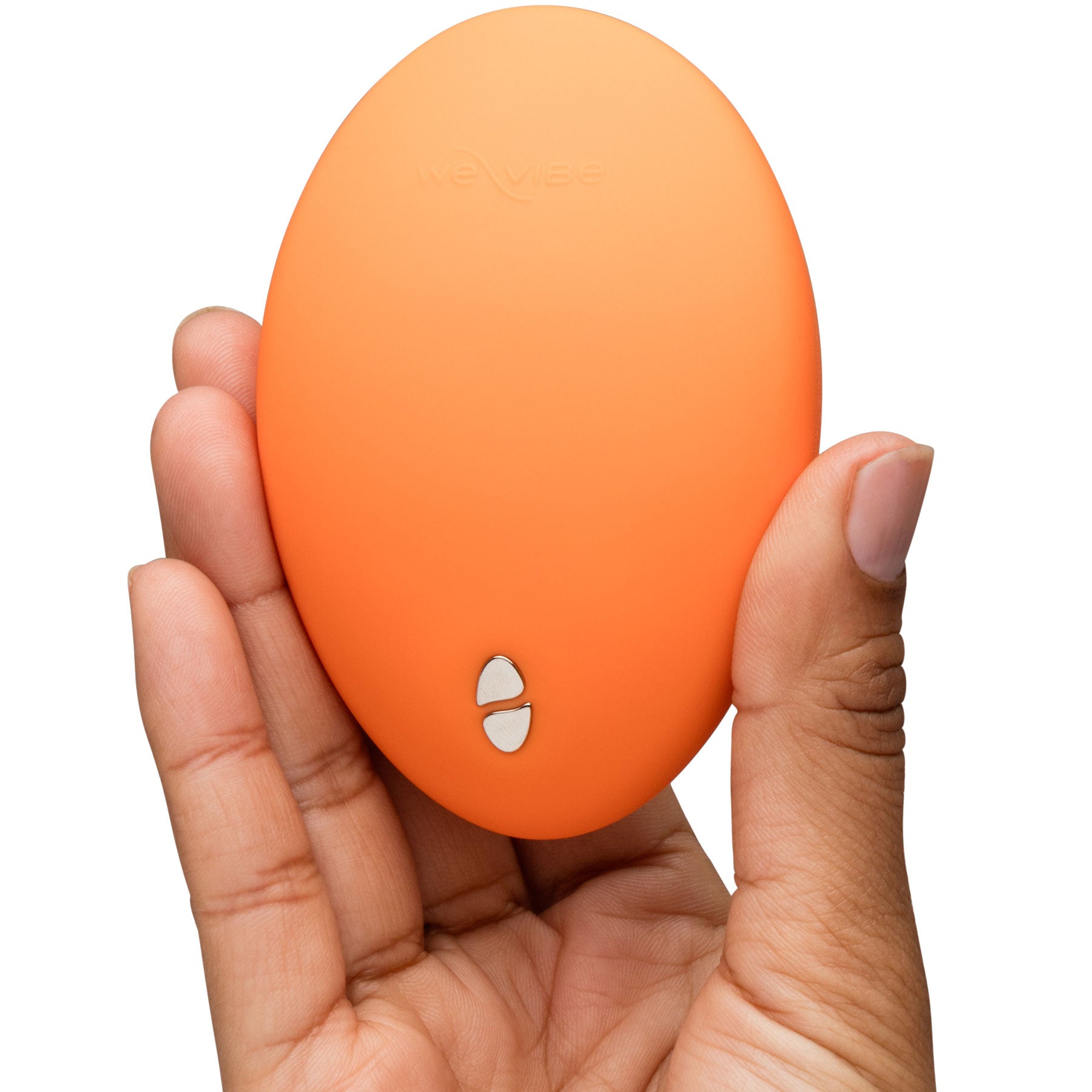 Temp By We-Vibe Heating & Cooling Rechargeable Silicone Lay-On Vibrator - Tangerine