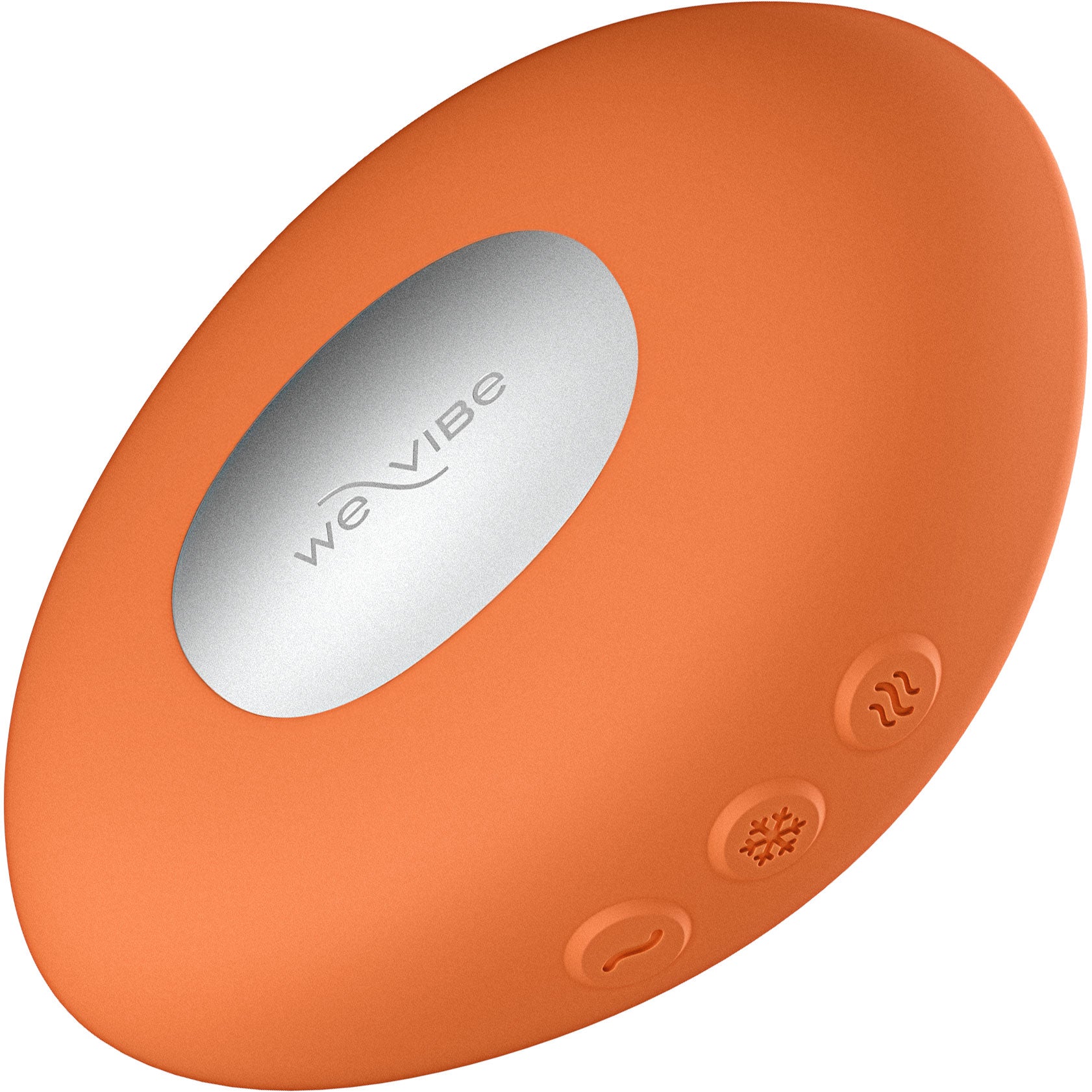 Temp By We-Vibe Heating & Cooling Rechargeable Silicone Lay-On Vibrator - Tangerine