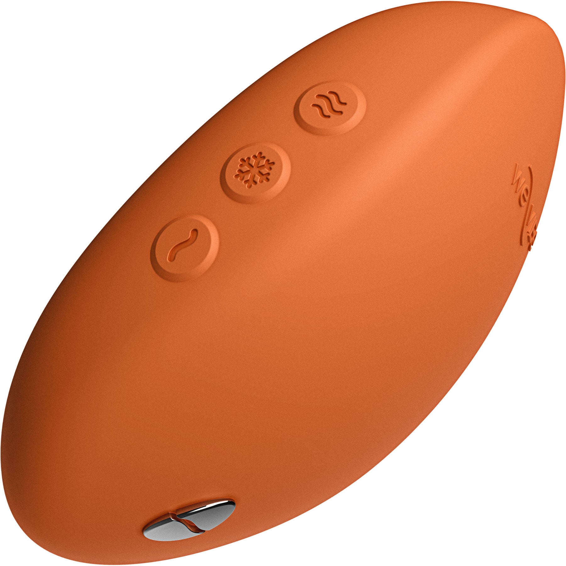 Temp By We-Vibe Heating & Cooling Rechargeable Silicone Lay-On Vibrator - Tangerine