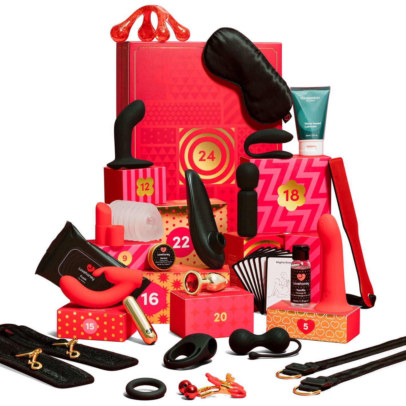 Lovehoney 24 Day Couples Advent Calendar - 24 Piece Sex Toy Gift Set