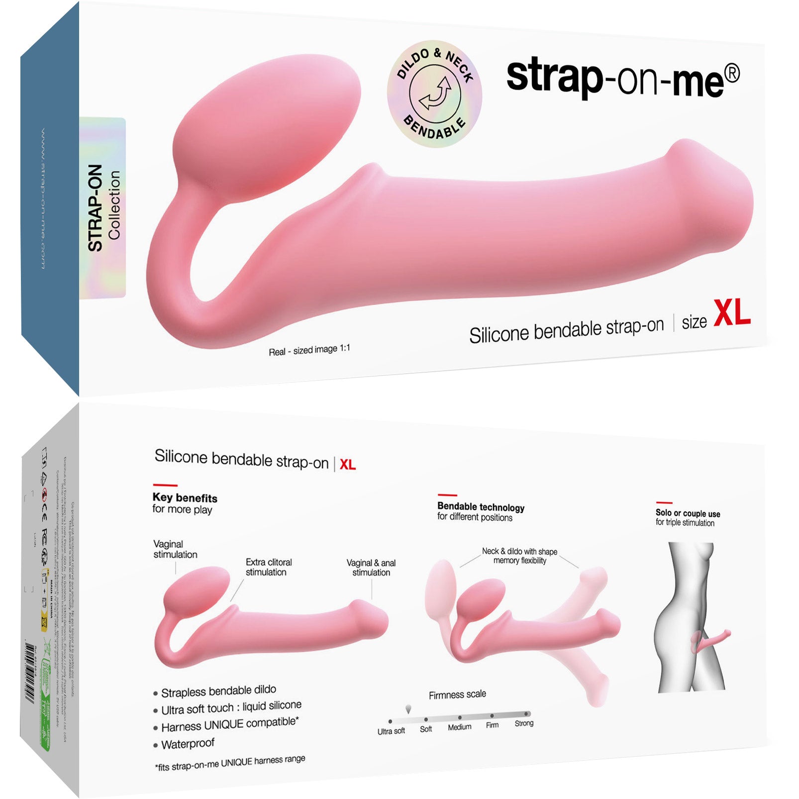 Strap-on-Me Silicone Strapless Strap-On - X-Large Package