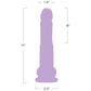 The Velvet Thruster Teddy XL Ultra Powerful Deep-Thrusting Silicone Dildo - Lilac