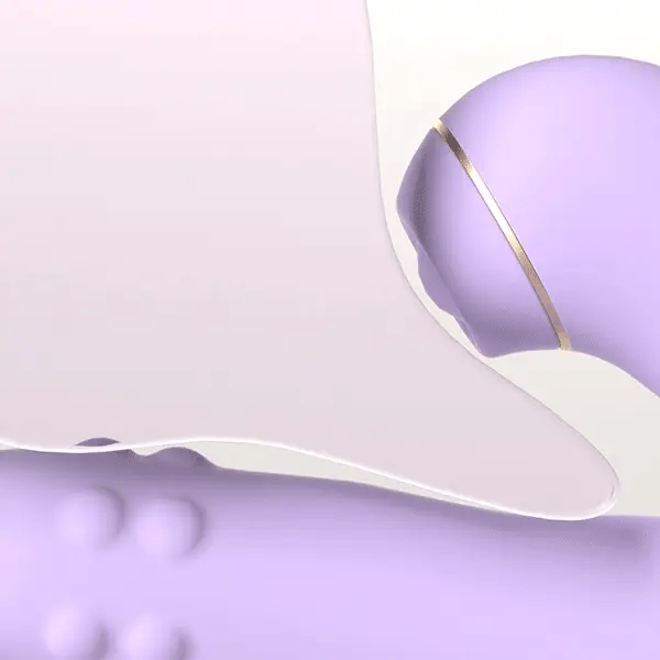 SVAKOM DUOGLOW Thrusting Beaded Vibrator With Pulsating Stimulator - Your Partner