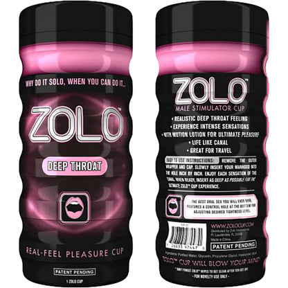 ZOLO Deep Throat Cup Penis Masturbator