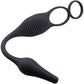 Zero Tolerance Plug & Tug Silicone Vibrating Anal Plug & Perineum Massager With Cock & Ball Rings - Black