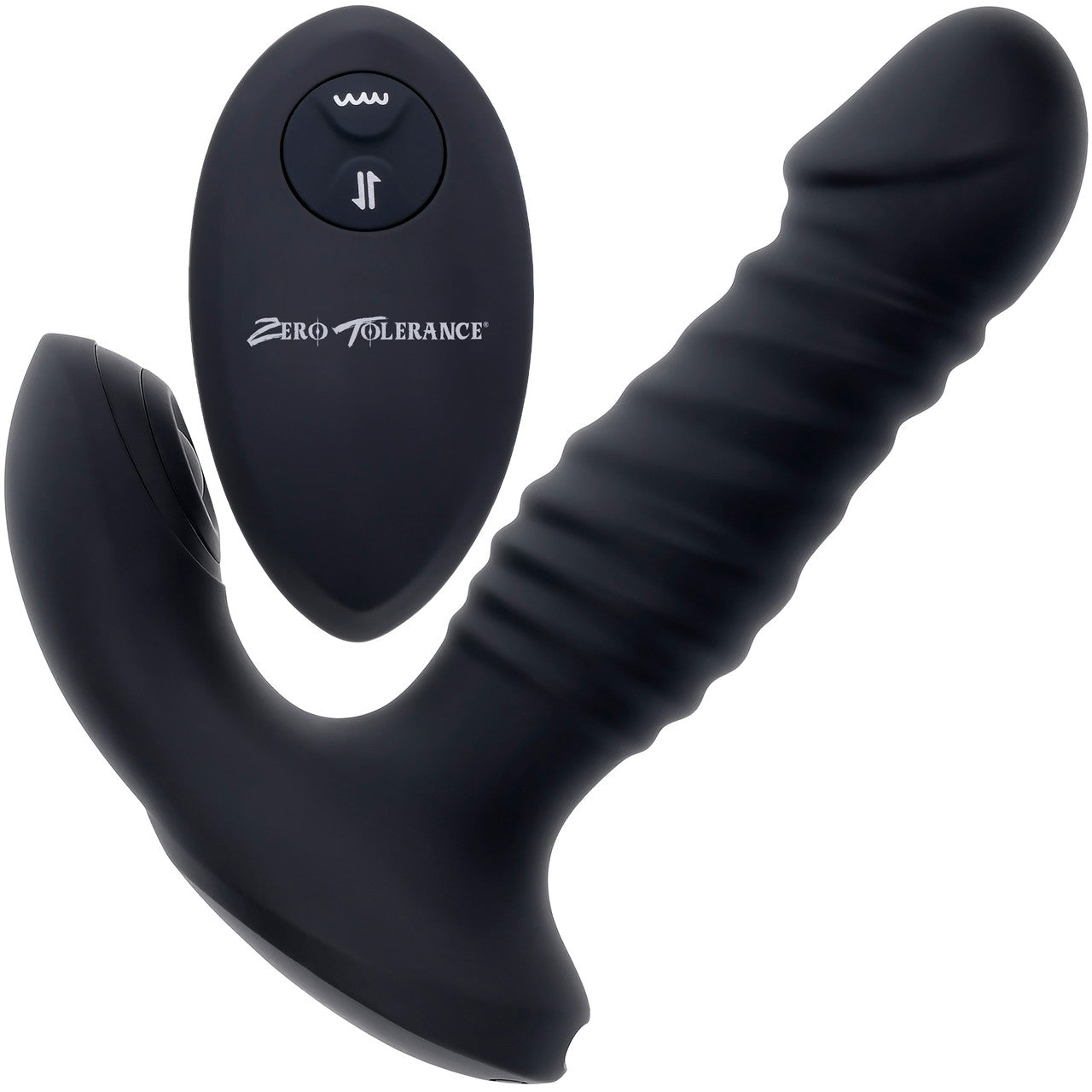 Zero Tolerance Striker Rechargeable Silicone Thrusting & Tapping Anal Vibrator With Remote