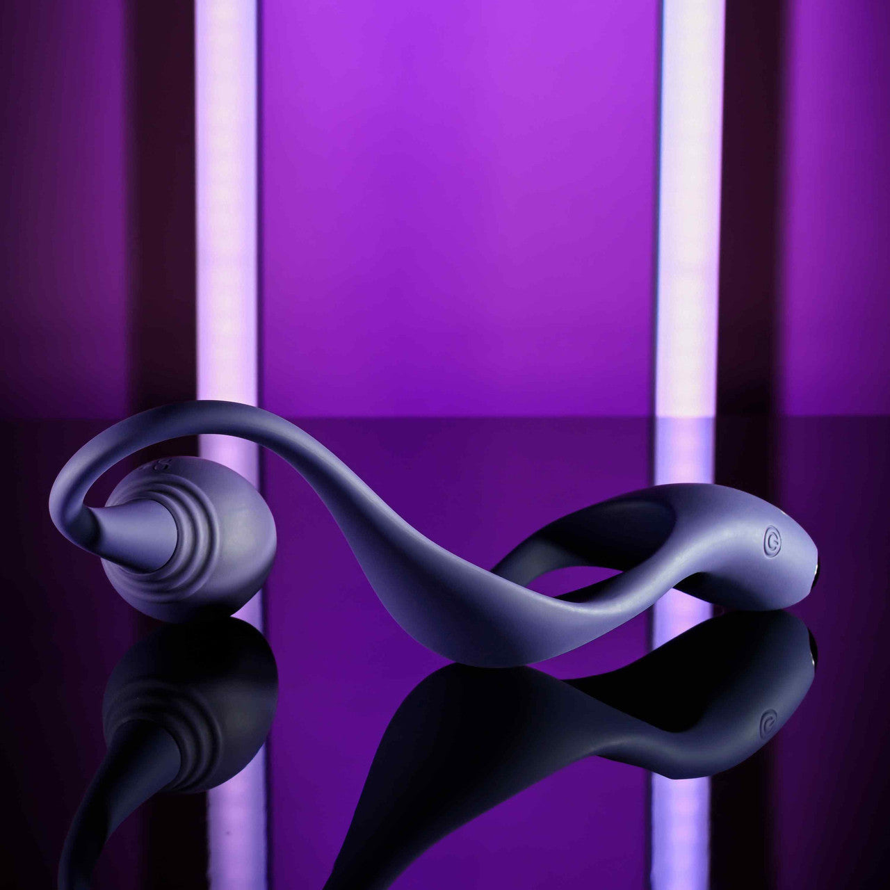 Zero Tolerance Tip To Tail Rechargeable Waterproof Silicone Vibrating Cock Ring & Anal Plug - Purple