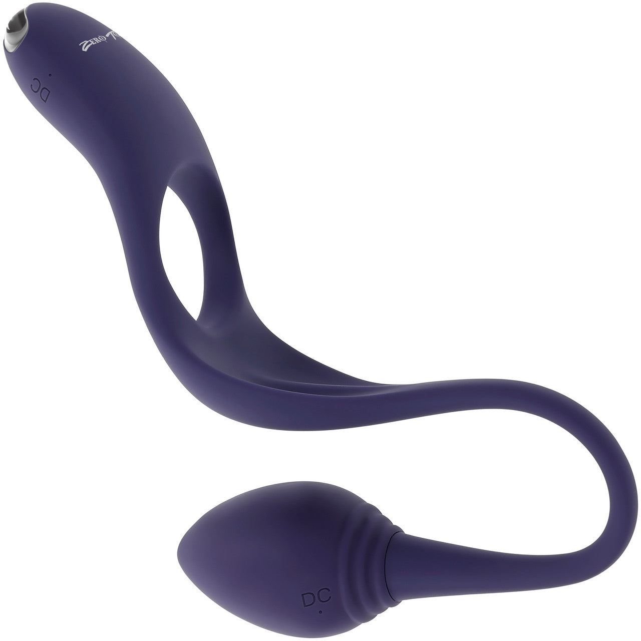 Zero Tolerance Tip To Tail Rechargeable Waterproof Silicone Vibrating Cock Ring & Anal Plug - Purple