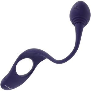 Zero Tolerance Tip To Tail Rechargeable Waterproof Silicone Vibrating Cock Ring & Anal Plug - Purple